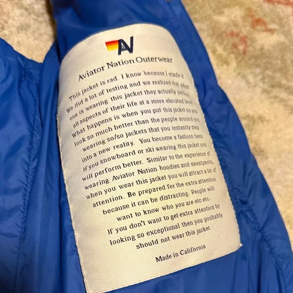 Aviator Nation Puffer Vest with Hood - Picture 5 of 13